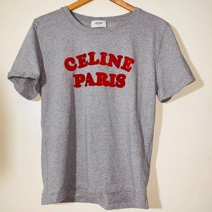 Gray Celine Paris T-Shirt
